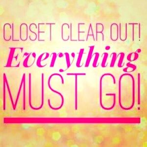 Closet clear out!